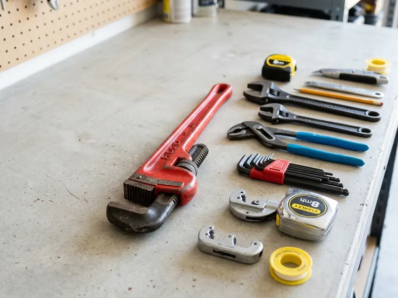 Professional plumbers in Little Falls, ME equipped with top-tier tools for residential and commercial plumbing services.